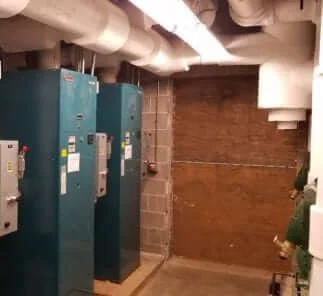 Boiler and mechanical piping installed by Hanna