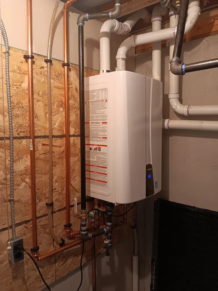 Navien tankless water heater installation