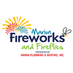 Marion Fireworks and Fireflies presented by Hanna Plumbing and Heating, Inc.